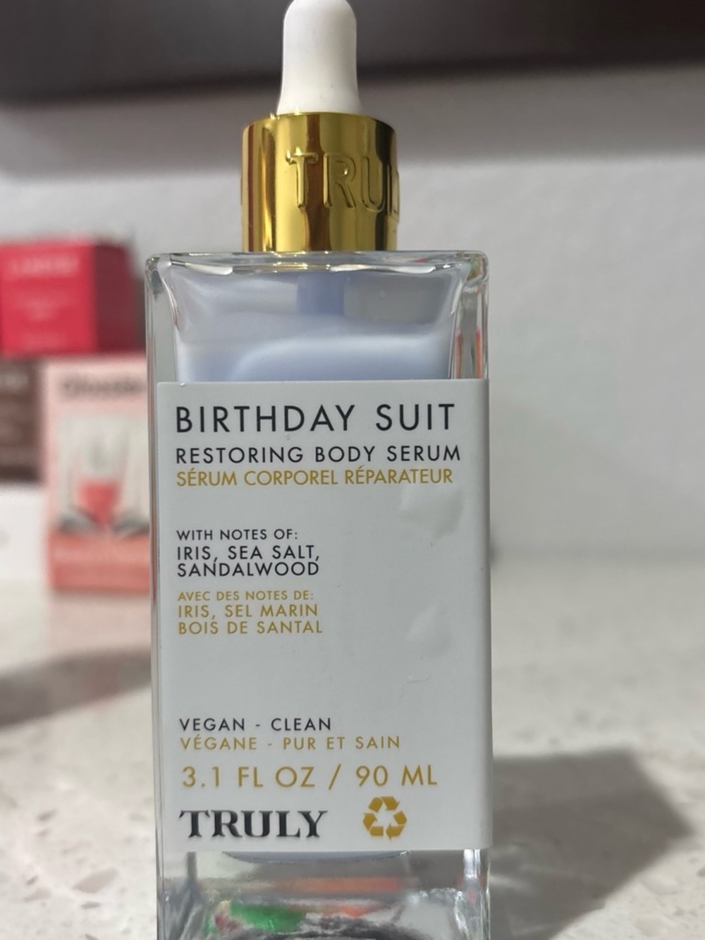TRULY Birthday Suit Restoring Body Serum - White & Gold